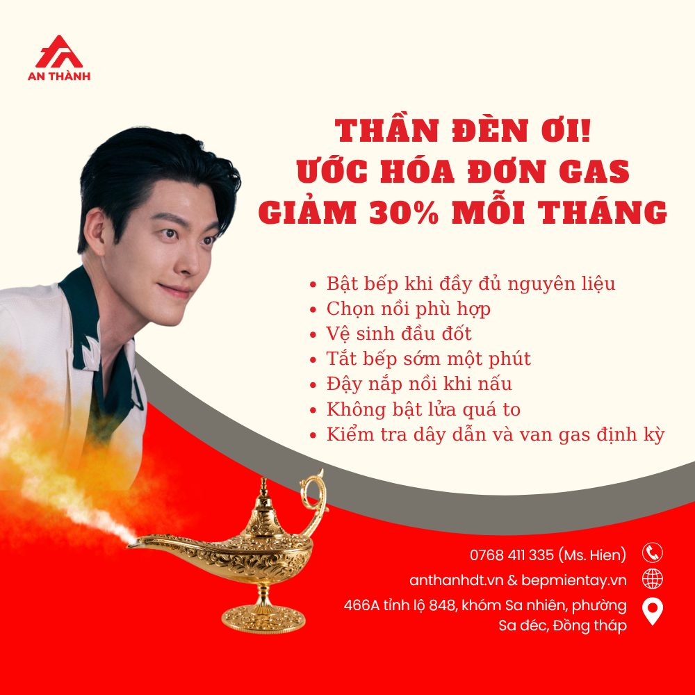 Thần Đèn Ơi! Ước Hóa Đơn Gas Giảm 30% Mỗi Tháng