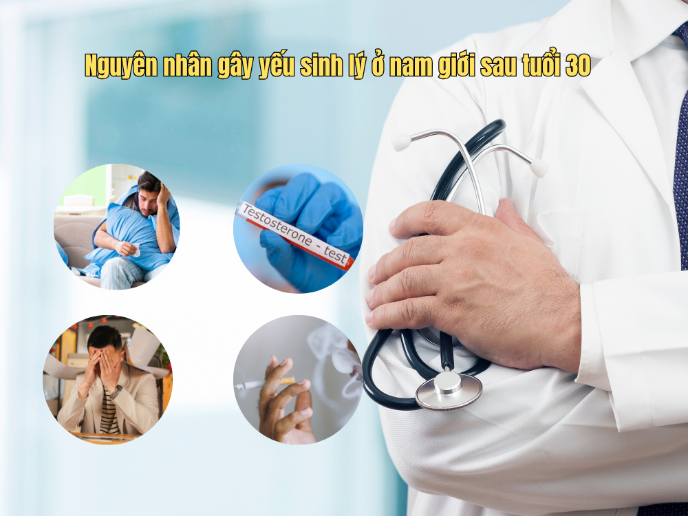 Nguyên nhân gây yếu sinh lý ở nam giới sau tuổi 30
