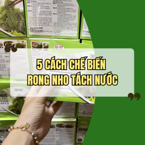 Năm Cách Chế Biến Rong Nho Tách Nước