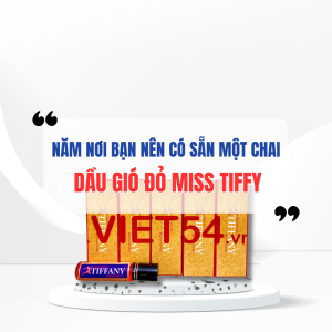 Năm Nơi Bạn Nên Có Sẵn Một Chai Dầu Gió Đỏ Miss Tiffy