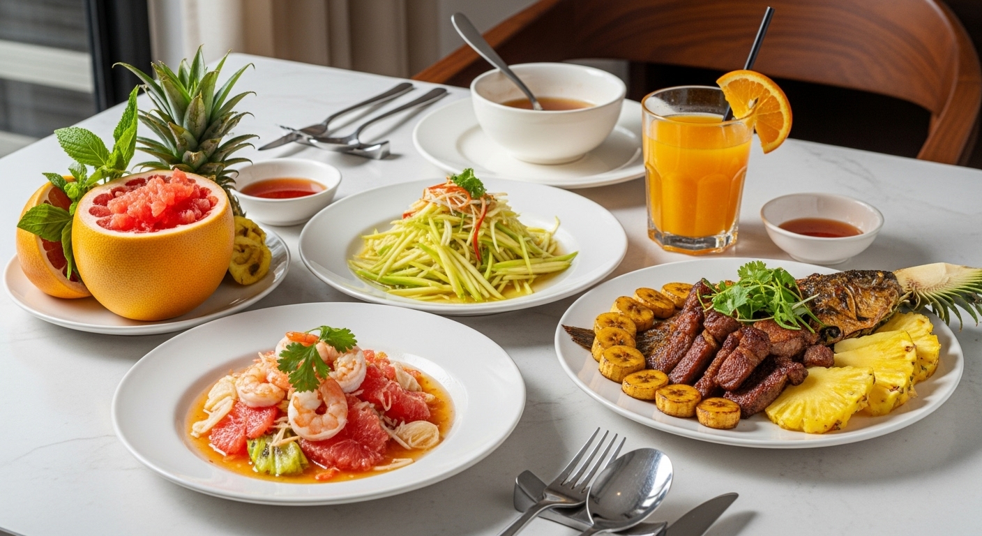 Trái cây chính là bí quyết tự nhiên giúp cân bằng hương vị, giảm ngấy và tăng giá trị dinh dưỡng