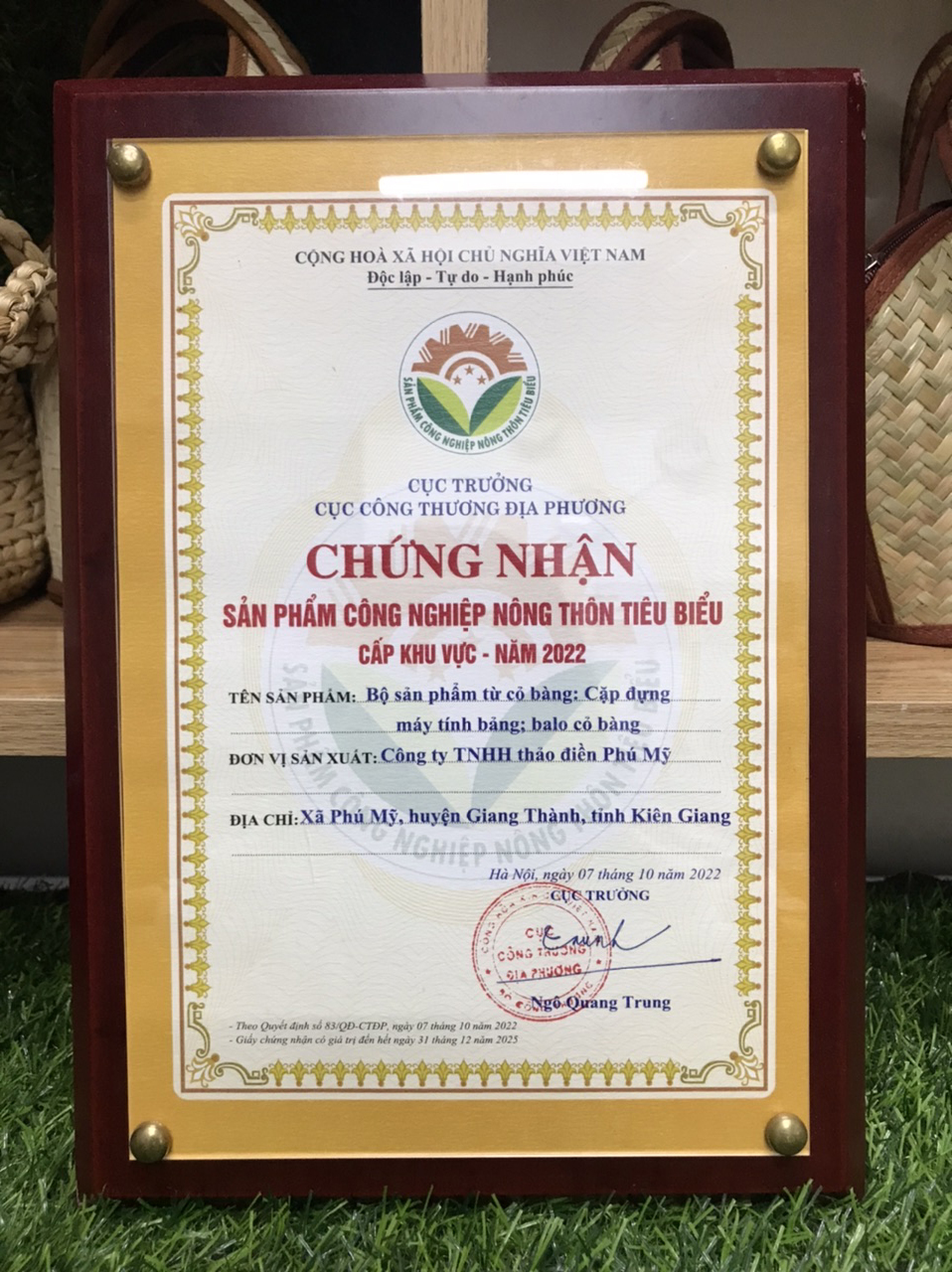 Chứng nhận & bằng khen Thảo Điền Phú Mỹ