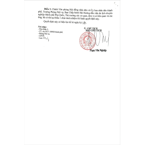 Quyết định công nhận Ban Chấp Hành Hội