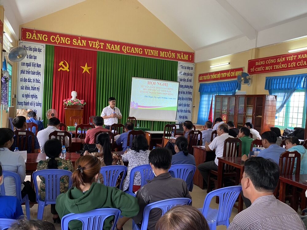 Công tác tuyển sinh của CTY LÊ BÌNH ở các xã phường