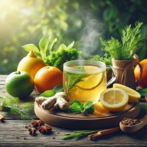 Uống trà detox vào buổi sáng