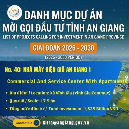 No. 40: Nhà Máy Điện Gió An Giang 1 | Đầu Tư An Giang 2026-2030