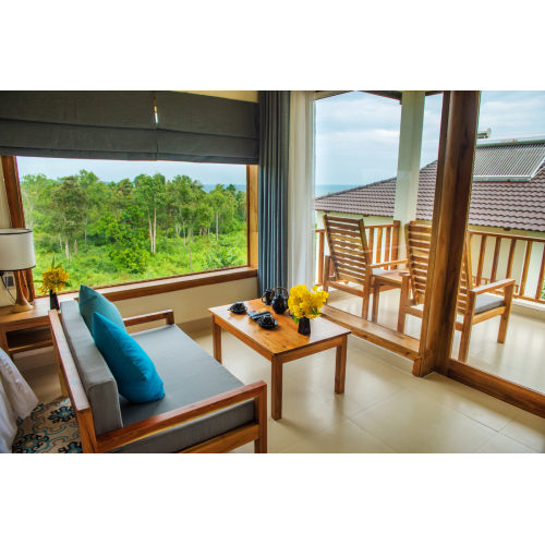 Phòng deluxe nhìn ra vườn – double