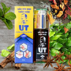 Dầu Xoa Bóp Thảo Dược UT (Lạnh) Phương Thuốc Gia Truyền – Chai 50ml